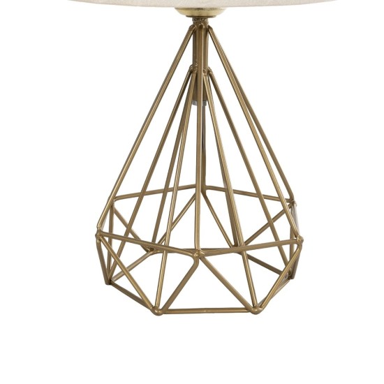 GLOBOSTAR® DIAMOND 204-0084 Μοντέρνο Επιτραπέζιο Φωτιστικό Πορτατίφ με Ντουί 1 x E27 AC 220-240V IP20 - Χρυσό & Μπεζ - Μ24,5 x Π24,5 x Υ40cm GLOBOSTAR® DIAMOND 204-0084 Μοντέρνο Επιτραπέζιο Φωτιστικό Πορτατίφ με Ντουί 1 x E27 AC 220-240V IP20 - Χρυσό & Μπεζ - Μ24,5 x Π24,5 x Υ40cm