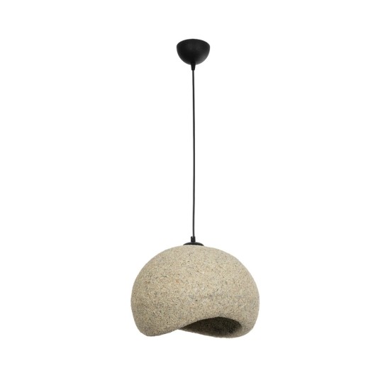 GLOBOSTAR® STONE 204-0123 Μοντέρνο Κρεμαστό Φωτιστικό Οροφής με Ντουί 1 x E27 AC 220-240V IP20 - Γκρι Μπέζ - Μ35 x Π31 x Υ26cm GLOBOSTAR® STONE 204-0123 Μοντέρνο Κρεμαστό Φωτιστικό Οροφής με Ντουί 1 x E27 AC 220-240V IP20 - Γκρι Μπέζ - Μ35 x Π31 x Υ26cm