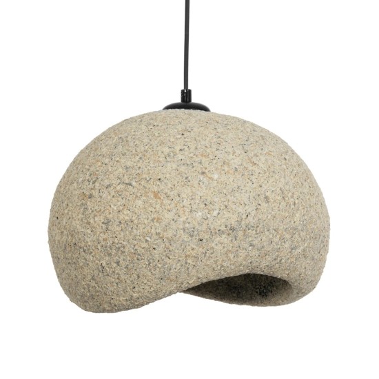 GLOBOSTAR® STONE 204-0123 Μοντέρνο Κρεμαστό Φωτιστικό Οροφής με Ντουί 1 x E27 AC 220-240V IP20 - Γκρι Μπέζ - Μ35 x Π31 x Υ26cm GLOBOSTAR® STONE 204-0123 Μοντέρνο Κρεμαστό Φωτιστικό Οροφής με Ντουί 1 x E27 AC 220-240V IP20 - Γκρι Μπέζ - Μ35 x Π31 x Υ26cm