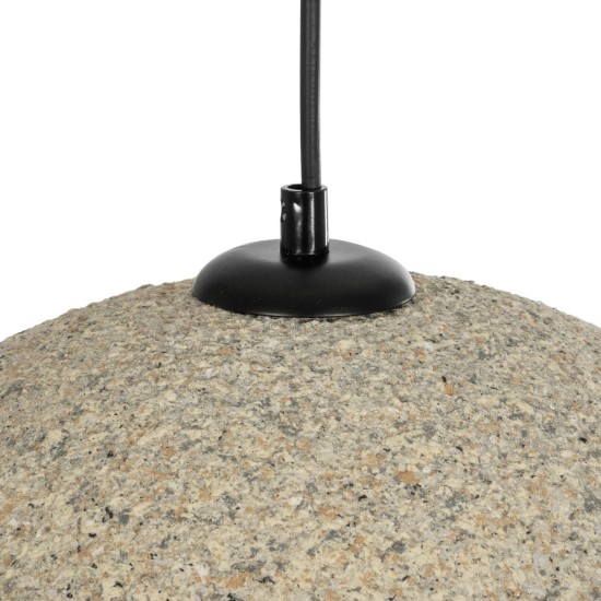 GLOBOSTAR® STONE 204-0123 Μοντέρνο Κρεμαστό Φωτιστικό Οροφής με Ντουί 1 x E27 AC 220-240V IP20 - Γκρι Μπέζ - Μ35 x Π31 x Υ26cm GLOBOSTAR® STONE 204-0123 Μοντέρνο Κρεμαστό Φωτιστικό Οροφής με Ντουί 1 x E27 AC 220-240V IP20 - Γκρι Μπέζ - Μ35 x Π31 x Υ26cm