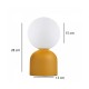 GLOBOSTAR® MAGIC 204-0131 Μοντέρνο Επιτραπέζιο Φωτιστικό Πορτατίφ με Ντουί 1 x E14 AC 220-240V IP20 - Κίτρινο & Λευκό - Μ15 x Π15 x Υ28cm GLOBOSTAR® MAGIC 204-0131 Μοντέρνο Επιτραπέζιο Φωτιστικό Πορτατίφ με Ντουί 1 x E14 AC 220-240V IP20 - Κίτρινο & Λευκό - Μ15 x Π15 x Υ28cm