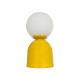 GLOBOSTAR® MAGIC 204-0131 Μοντέρνο Επιτραπέζιο Φωτιστικό Πορτατίφ με Ντουί 1 x E14 AC 220-240V IP20 - Κίτρινο & Λευκό - Μ15 x Π15 x Υ28cm GLOBOSTAR® MAGIC 204-0131 Μοντέρνο Επιτραπέζιο Φωτιστικό Πορτατίφ με Ντουί 1 x E14 AC 220-240V IP20 - Κίτρινο & Λευκό - Μ15 x Π15 x Υ28cm