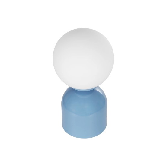 GLOBOSTAR® MAGIC 204-0133 Μοντέρνο Επιτραπέζιο Φωτιστικό Πορτατίφ με Ντουί 1 x E14 AC 220-240V IP20 - Μπλε & Λευκό - Μ15 x Π15 x Υ28cm GLOBOSTAR® MAGIC 204-0133 Μοντέρνο Επιτραπέζιο Φωτιστικό Πορτατίφ με Ντουί 1 x E14 AC 220-240V IP20 - Μπλε & Λευκό - Μ15 x Π15 x Υ28cm