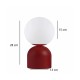 GLOBOSTAR® MAGIC 204-0135 Μοντέρνο Επιτραπέζιο Φωτιστικό Πορτατίφ με Ντουί 1 x E14 AC 220-240V IP20 - Κόκκινο & Λευκό - Μ15 x Π15 x Υ28cm GLOBOSTAR® MAGIC 204-0135 Μοντέρνο Επιτραπέζιο Φωτιστικό Πορτατίφ με Ντουί 1 x E14 AC 220-240V IP20 - Κόκκινο & Λευκό - Μ15 x Π15 x Υ28cm