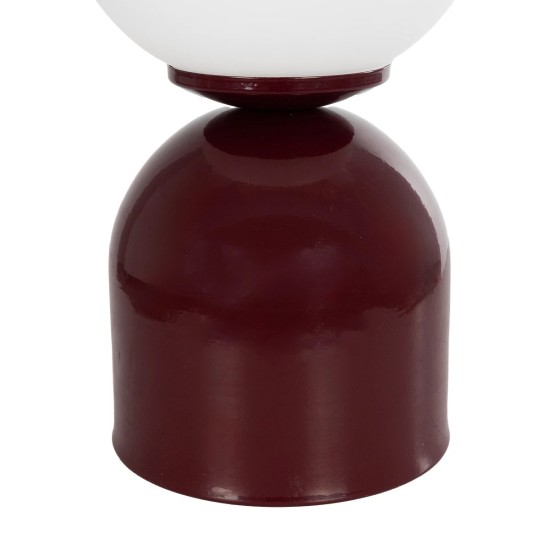 GLOBOSTAR® MAGIC 204-0135 Μοντέρνο Επιτραπέζιο Φωτιστικό Πορτατίφ με Ντουί 1 x E14 AC 220-240V IP20 - Κόκκινο & Λευκό - Μ15 x Π15 x Υ28cm GLOBOSTAR® MAGIC 204-0135 Μοντέρνο Επιτραπέζιο Φωτιστικό Πορτατίφ με Ντουί 1 x E14 AC 220-240V IP20 - Κόκκινο & Λευκό - Μ15 x Π15 x Υ28cm