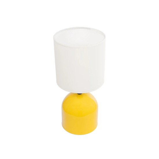 GLOBOSTAR® LOREN 204-0137 Μοντέρνο Επιτραπέζιο Φωτιστικό Πορτατίφ με Ντουί 1 x E14 AC 220-240V IP20 - Κίτρινο & Μπεζ - Μ15,5 x Π15,5 x Υ33cm GLOBOSTAR® LOREN 204-0137 Μοντέρνο Επιτραπέζιο Φωτιστικό Πορτατίφ με Ντουί 1 x E14 AC 220-240V IP20 - Κίτρινο & Μπεζ - Μ15,5 x Π15,5 x Υ33cm