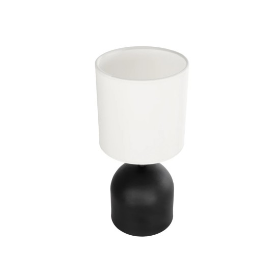 GLOBOSTAR® LOREN 204-0138 Μοντέρνο Επιτραπέζιο Φωτιστικό Πορτατίφ με Ντουί 1 x E14 AC 220-240V IP20 - Μαύρο & Εκρού - Μ15,5 x Π15,5 x Υ33cm GLOBOSTAR® LOREN 204-0138 Μοντέρνο Επιτραπέζιο Φωτιστικό Πορτατίφ με Ντουί 1 x E14 AC 220-240V IP20 - Μαύρο & Εκρού - Μ15,5 x Π15,5 x Υ33cm