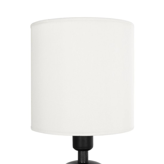 GLOBOSTAR® LOREN 204-0138 Μοντέρνο Επιτραπέζιο Φωτιστικό Πορτατίφ με Ντουί 1 x E14 AC 220-240V IP20 - Μαύρο & Εκρού - Μ15,5 x Π15,5 x Υ33cm GLOBOSTAR® LOREN 204-0138 Μοντέρνο Επιτραπέζιο Φωτιστικό Πορτατίφ με Ντουί 1 x E14 AC 220-240V IP20 - Μαύρο & Εκρού - Μ15,5 x Π15,5 x Υ33cm