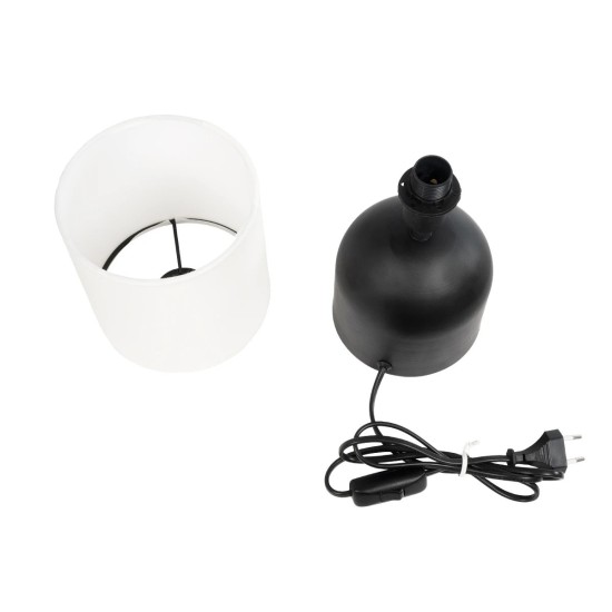 GLOBOSTAR® LOREN 204-0138 Μοντέρνο Επιτραπέζιο Φωτιστικό Πορτατίφ με Ντουί 1 x E14 AC 220-240V IP20 - Μαύρο & Εκρού - Μ15,5 x Π15,5 x Υ33cm GLOBOSTAR® LOREN 204-0138 Μοντέρνο Επιτραπέζιο Φωτιστικό Πορτατίφ με Ντουί 1 x E14 AC 220-240V IP20 - Μαύρο & Εκρού - Μ15,5 x Π15,5 x Υ33cm