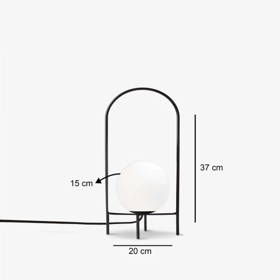 GLOBOSTAR® SPIDY 204-0139 Μοντέρνο Επιτραπέζιο Φωτιστικό Πορτατίφ με Ντουί 1 x E14 AC 220-240V IP20 - Μαύρο & Λευκό - Μ22 x Π20 x Υ38cm GLOBOSTAR® SPIDY 204-0139 Μοντέρνο Επιτραπέζιο Φωτιστικό Πορτατίφ με Ντουί 1 x E14 AC 220-240V IP20 - Μαύρο & Λευκό - Μ22 x Π20 x Υ38cm
