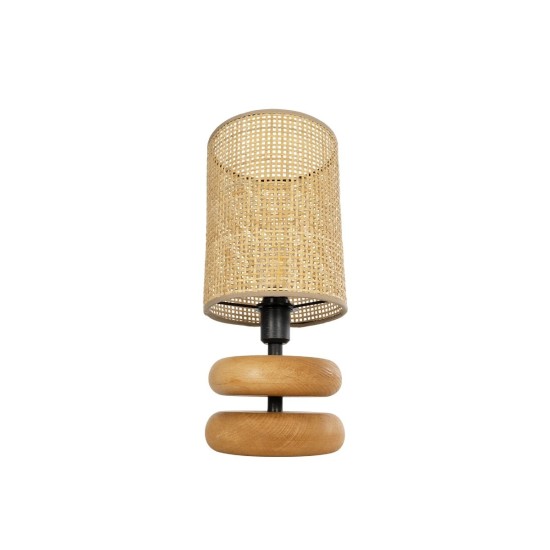 GLOBOSTAR® KLOO 204-0143 Boho Επιτραπέζιο Φωτιστικό Πορτατίφ με Ντουί 1 x E14 AC 220-240V IP20 - Καφέ & Μπεζ - Μ15 x Π15 x Υ35cm GLOBOSTAR® KLOO 204-0143 Boho Επιτραπέζιο Φωτιστικό Πορτατίφ με Ντουί 1 x E14 AC 220-240V IP20 - Καφέ & Μπεζ - Μ15 x Π15 x Υ35cm