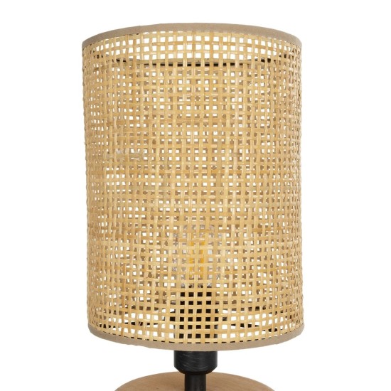 GLOBOSTAR® KLOO 204-0143 Boho Επιτραπέζιο Φωτιστικό Πορτατίφ με Ντουί 1 x E14 AC 220-240V IP20 - Καφέ & Μπεζ - Μ15 x Π15 x Υ35cm GLOBOSTAR® KLOO 204-0143 Boho Επιτραπέζιο Φωτιστικό Πορτατίφ με Ντουί 1 x E14 AC 220-240V IP20 - Καφέ & Μπεζ - Μ15 x Π15 x Υ35cm