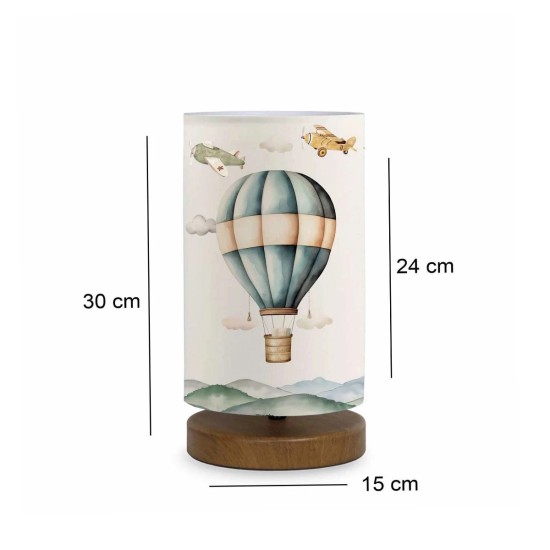 GLOBOSTAR® BALLON 204-0145 Παιδικό Επιτραπέζιο Φωτιστικό Πορτατίφ με Ντουί 1 x E14 AC 220-240V IP20 - Πολύχρωμο - Μ15 x Π15 x Υ30cm GLOBOSTAR® BALLON 204-0145 Παιδικό Επιτραπέζιο Φωτιστικό Πορτατίφ με Ντουί 1 x E14 AC 220-240V IP20 - Πολύχρωμο - Μ15 x Π15 x Υ30cm