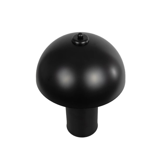 GLOBOSTAR® GASCO 204-0146 Μοντέρνο Επιτραπέζιο Φωτιστικό Πορτατίφ με Ντουί 1 x E27 AC 220-240V IP20 - Μαύρο - Μ26 x Π26 x Υ35cm