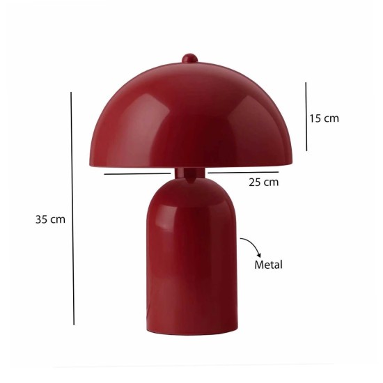 GLOBOSTAR® GASCO 204-0148 Μοντέρνο Επιτραπέζιο Φωτιστικό Πορτατίφ με Ντουί 1 x E27 AC 220-240V IP20 - Κόκκινο - Μ26 x Π26 x Υ35cm GLOBOSTAR® GASCO 204-0148 Μοντέρνο Επιτραπέζιο Φωτιστικό Πορτατίφ με Ντουί 1 x E27 AC 220-240V IP20 - Κόκκινο - Μ26 x Π26 x Υ35cm