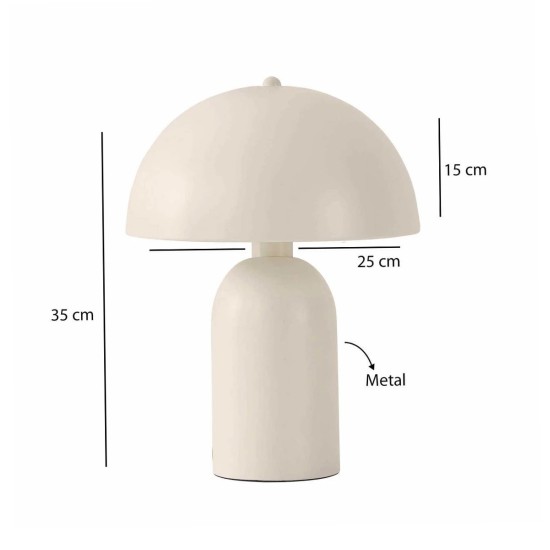 GLOBOSTAR® GASCO 204-0149 Μοντέρνο Επιτραπέζιο Φωτιστικό Πορτατίφ με Ντουί 1 x E27 AC 220-240V IP20 - Μπεζ - Μ26 x Π26 x Υ35cm GLOBOSTAR® GASCO 204-0149 Μοντέρνο Επιτραπέζιο Φωτιστικό Πορτατίφ με Ντουί 1 x E27 AC 220-240V IP20 - Μπεζ - Μ26 x Π26 x Υ35cm