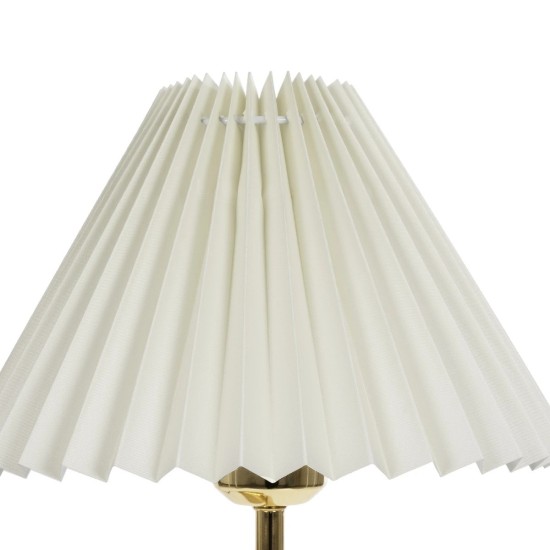 GLOBOSTAR® LIVL 204-0169 Μοντέρνο Επιτραπέζιο Φωτιστικό Πορτατίφ με Ντουί 1 x E27 AC 220-240V IP20 - Χρυσό & Μπεζ - Μ22 x Π22 x Υ34cm GLOBOSTAR® LIVL 204-0169 Μοντέρνο Επιτραπέζιο Φωτιστικό Πορτατίφ με Ντουί 1 x E27 AC 220-240V IP20 - Χρυσό & Μπεζ - Μ22 x Π22 x Υ34cm