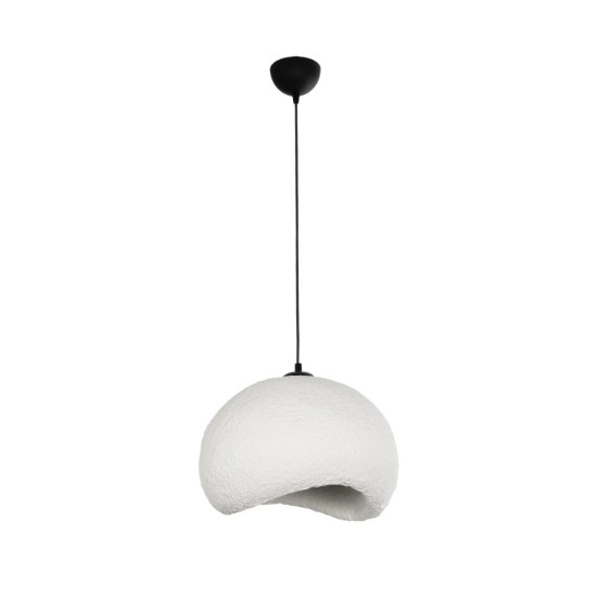 GLOBOSTAR® STONE 204-0176 Μοντέρνο Κρεμαστό Φωτιστικό Οροφής με Ντουί 1 x E27 AC 220-240V IP20 - Λευκό - Μ31.5 x Π35 x Υ26cm GLOBOSTAR® STONE 204-0176 Μοντέρνο Κρεμαστό Φωτιστικό Οροφής με Ντουί 1 x E27 AC 220-240V IP20 - Λευκό - Μ31.5 x Π35 x Υ26cm