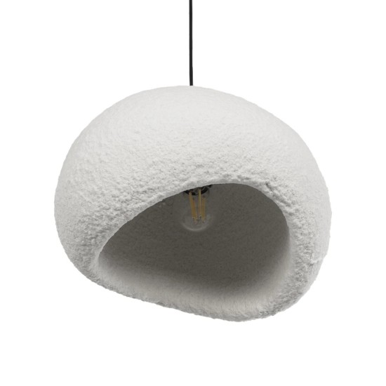 GLOBOSTAR® STONE 204-0176 Μοντέρνο Κρεμαστό Φωτιστικό Οροφής με Ντουί 1 x E27 AC 220-240V IP20 - Λευκό - Μ31.5 x Π35 x Υ26cm GLOBOSTAR® STONE 204-0176 Μοντέρνο Κρεμαστό Φωτιστικό Οροφής με Ντουί 1 x E27 AC 220-240V IP20 - Λευκό - Μ31.5 x Π35 x Υ26cm