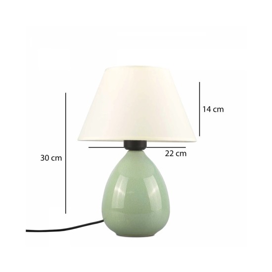 GLOBOSTAR® CESTA 204-0182 Μοντέρνο Επιτραπέζιο Φωτιστικό Πορτατίφ με Ντουί 1 x E27 AC 220-240V IP20 - Λαδί & Μπεζ - Μ22 x Π22 x Υ30cm GLOBOSTAR® CESTA 204-0182 Μοντέρνο Επιτραπέζιο Φωτιστικό Πορτατίφ με Ντουί 1 x E27 AC 220-240V IP20 - Λαδί & Μπεζ - Μ22 x Π22 x Υ30cm