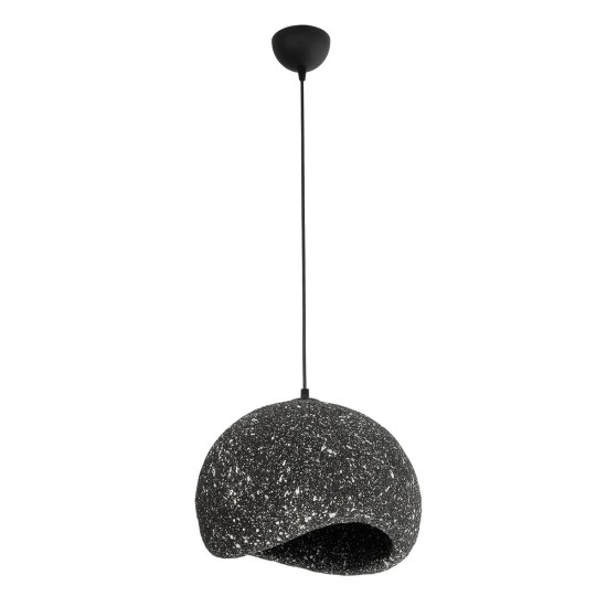 GLOBOSTAR® STONE 204-0194 Μοντέρνο Κρεμαστό Φωτιστικό Οροφής με Ντουί 1 x E27 AC 220-240V IP20 - Μαύρο - Μ35 x Π31 x Υ26cm GLOBOSTAR® STONE 204-0194 Μοντέρνο Κρεμαστό Φωτιστικό Οροφής με Ντουί 1 x E27 AC 220-240V IP20 - Μαύρο - Μ35 x Π31 x Υ26cm