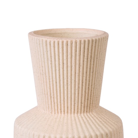 GloboStar® Artificial Garden CAPRI 20468 Πήλινο Κεραμικό Κασπώ Γλάστρα - Flower Pot Απαλό Μπεζ Φ7.5cm x Υ20cm GloboStar® Artificial Garden CAPRI 20468 Πήλινο Κεραμικό Κασπώ Γλάστρα - Flower Pot Απαλό Μπεζ Φ7.5cm x Υ20cm