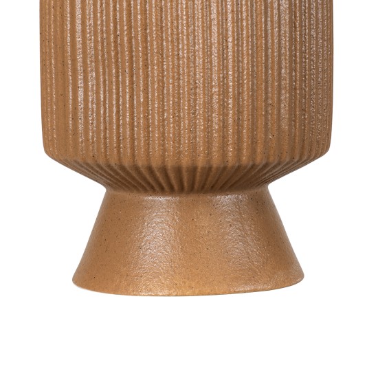 GloboStar® Artificial Garden AMALFI 20471 Πήλινο Κεραμικό Κασπώ Γλάστρα - Flower Pot Κεραμιδί Φ9.5cm x Υ25cm GloboStar® Artificial Garden AMALFI 20471 Πήλινο Κεραμικό Κασπώ Γλάστρα - Flower Pot Κεραμιδί Φ9.5cm x Υ25cm