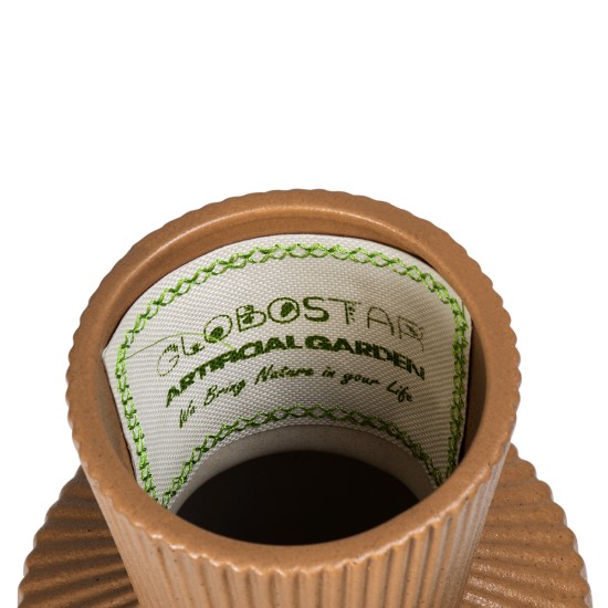 GloboStar® Artificial Garden AMALFI 20471 Πήλινο Κεραμικό Κασπώ Γλάστρα - Flower Pot Κεραμιδί Φ9.5cm x Υ25cm GloboStar® Artificial Garden AMALFI 20471 Πήλινο Κεραμικό Κασπώ Γλάστρα - Flower Pot Κεραμιδί Φ9.5cm x Υ25cm
