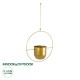 GloboStar® Artificial Garden TILOS 20486 Κρεμαστό Μεταλλικό Κασπώ Γλάστρα - Flower Pot Χρυσό Φ35cm x Υ15cm GloboStar® Artificial Garden TILOS 20486 Κρεμαστό Μεταλλικό Κασπώ Γλάστρα - Flower Pot Χρυσό Φ35cm x Υ15cm