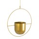GloboStar® Artificial Garden TILOS 20486 Κρεμαστό Μεταλλικό Κασπώ Γλάστρα - Flower Pot Χρυσό Φ35cm x Υ15cm GloboStar® Artificial Garden TILOS 20486 Κρεμαστό Μεταλλικό Κασπώ Γλάστρα - Flower Pot Χρυσό Φ35cm x Υ15cm