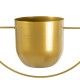 GloboStar® Artificial Garden TILOS 20486 Κρεμαστό Μεταλλικό Κασπώ Γλάστρα - Flower Pot Χρυσό Φ35cm x Υ15cm GloboStar® Artificial Garden TILOS 20486 Κρεμαστό Μεταλλικό Κασπώ Γλάστρα - Flower Pot Χρυσό Φ35cm x Υ15cm