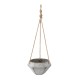 GloboStar® Artificial Garden SARAKINIKO 20490 Κρεμαστό Πήλινο Κεραμικό Κασπώ Γλάστρα - Flower Pot Γκρι Φ10cm x Υ36cm GloboStar® Artificial Garden SARAKINIKO 20490 Κρεμαστό Πήλινο Κεραμικό Κασπώ Γλάστρα - Flower Pot Γκρι Φ10cm x Υ36cm