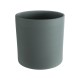 GloboStar® Artificial Garden NAPOLI 20495 Διακοσμητικό Κεραμικό Κασπώ Γλάστρα - Flower Pot Γκρι Πράσινο με Χρυσό Φ20 x Υ20cm