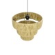 GLOBOSTAR® COROIN 205-0034 Boho Κρεμαστό Φωτιστικό Οροφής με Ντουί 1 x E27 AC 220-240V IP20 - Μπεζ - M40 x Π40 x Υ35cm