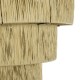 GLOBOSTAR® COROIN 205-0034 Boho Κρεμαστό Φωτιστικό Οροφής με Ντουί 1 x E27 AC 220-240V IP20 - Μπεζ - M40 x Π40 x Υ35cm