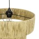 GLOBOSTAR® COROIN 205-0034 Boho Κρεμαστό Φωτιστικό Οροφής με Ντουί 1 x E27 AC 220-240V IP20 - Μπεζ - M40 x Π40 x Υ35cm