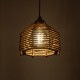 GLOBOSTAR® JUTTI 205-0040 Boho Κρεμαστό Φωτιστικό Οροφής με Ντουί 1 x E27 AC 220-240V IP20 - Μπεζ - M20 x Π20 x Υ18cm