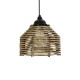 GLOBOSTAR® JUTTI 205-0040 Boho Κρεμαστό Φωτιστικό Οροφής με Ντουί 1 x E27 AC 220-240V IP20 - Μπεζ - M20 x Π20 x Υ18cm