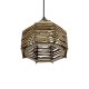 GLOBOSTAR® JUTTI 205-0040 Boho Κρεμαστό Φωτιστικό Οροφής με Ντουί 1 x E27 AC 220-240V IP20 - Μπεζ - M20 x Π20 x Υ18cm