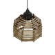 GLOBOSTAR® JUTTI 205-0040 Boho Κρεμαστό Φωτιστικό Οροφής με Ντουί 1 x E27 AC 220-240V IP20 - Μπεζ - M20 x Π20 x Υ18cm