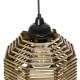 GLOBOSTAR® JUTTI 205-0040 Boho Κρεμαστό Φωτιστικό Οροφής με Ντουί 1 x E27 AC 220-240V IP20 - Μπεζ - M20 x Π20 x Υ18cm