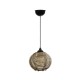 GLOBOSTAR® JUTTI 205-0041 Boho Κρεμαστό Φωτιστικό Οροφής με Ντουί 1 x E27 AC 220-240V IP20 - Μπεζ - M20 x Π20 x Υ18cm