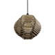 GLOBOSTAR® JUTTI 205-0041 Boho Κρεμαστό Φωτιστικό Οροφής με Ντουί 1 x E27 AC 220-240V IP20 - Μπεζ - M20 x Π20 x Υ18cm