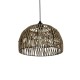 GLOBOSTAR® ARANCIA 205-0047 Boho Κρεμαστό Φωτιστικό Οροφής με Ντουί 1 x E27 AC 220-240V IP20 - Μπεζ - M35 x Π35 x Υ26cm
