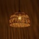 GLOBOSTAR® ARANCIA 205-0047 Boho Κρεμαστό Φωτιστικό Οροφής με Ντουί 1 x E27 AC 220-240V IP20 - Μπεζ - M35 x Π35 x Υ26cm