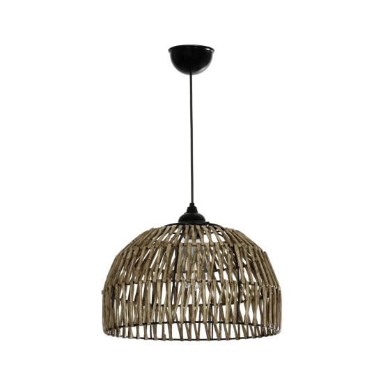 GLOBOSTAR® ARANCIA 205-0047 Boho Κρεμαστό Φωτιστικό Οροφής με Ντουί 1 x E27 AC 220-240V IP20 - Μπεζ - M35 x Π35 x Υ26cm
