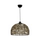 GLOBOSTAR® ARANCIA 205-0047 Boho Κρεμαστό Φωτιστικό Οροφής με Ντουί 1 x E27 AC 220-240V IP20 - Μπεζ - M35 x Π35 x Υ26cm