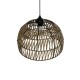 GLOBOSTAR® ARANCIA 205-0047 Boho Κρεμαστό Φωτιστικό Οροφής με Ντουί 1 x E27 AC 220-240V IP20 - Μπεζ - M35 x Π35 x Υ26cm