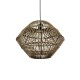 GLOBOSTAR® ARANCIA 205-0048 Boho Κρεμαστό Φωτιστικό Οροφής με Ντουί 1 x E27 AC 220-240V IP20 - Μπεζ - M46 x Π46 x Υ35cm