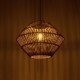 GLOBOSTAR® ARANCIA 205-0048 Boho Κρεμαστό Φωτιστικό Οροφής με Ντουί 1 x E27 AC 220-240V IP20 - Μπεζ - M46 x Π46 x Υ35cm